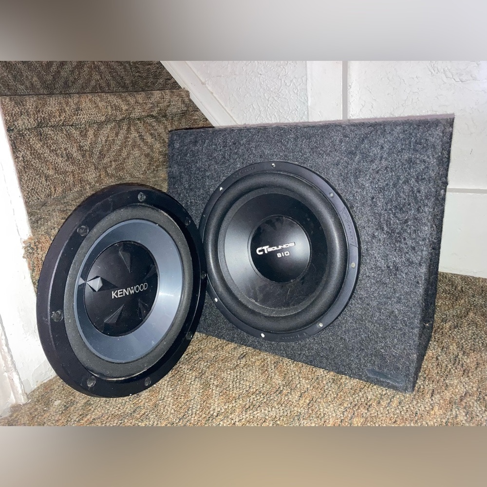 2 12’ subs CT and kenwood bought together for 125